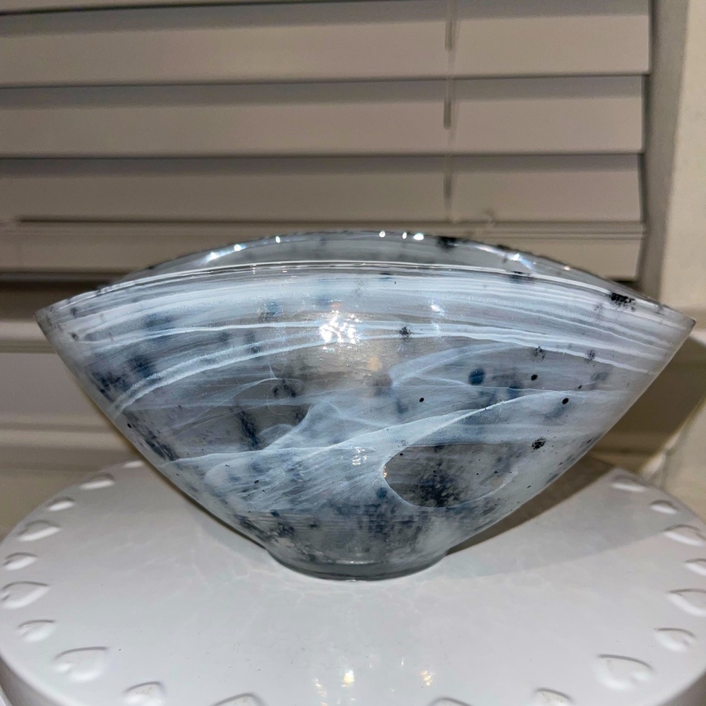 Marble type Design Black &‎ White Bowl
